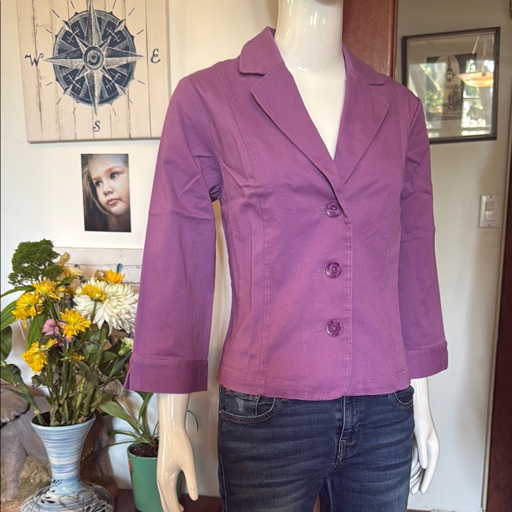 NWt northern reflections size small Women's Purple Blazer